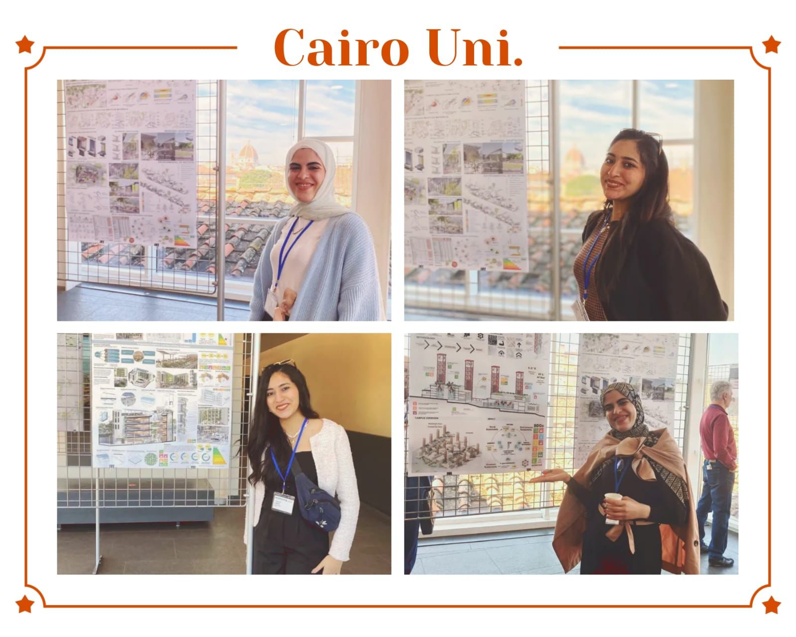 فوز هندسة القاهرة بالجائزة الثانية في المنتدى الثامن للمباني الخضراء والطاقة المتجددة بجامعة فلورنسا بإيطاليا 3 فوز هندسة القاهرة بالجائزة الثانية في المنتدى الثامن للمباني الخضراء والطاقة المتجددة بجامعة فلورنسا بإيطالي