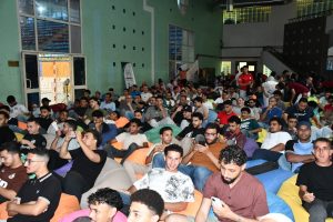 الجماهير تهتف باسم مصر في Fan Zone جامعة العاصمة