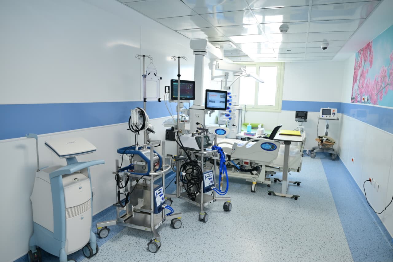 افتتاح وحدة الرعاية المركزة الجديدة بمستشفى الأطفال الجامعي التخصصي "أبو الريش الياباني