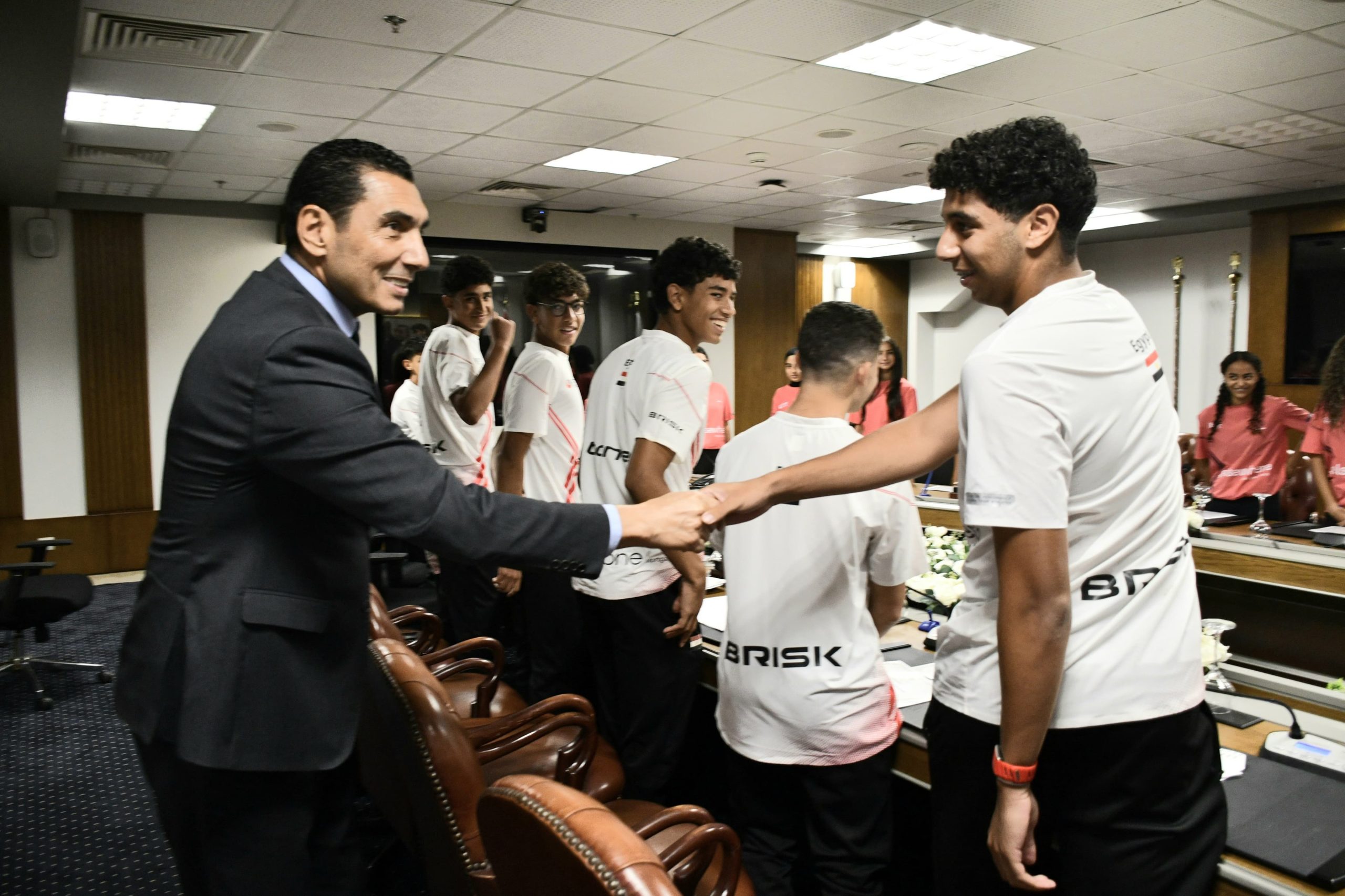 تكريم منتخب مصر للبادل للناشئين، بمقر وزارة الشباب
