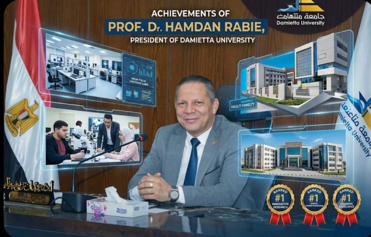 شخصيات جامعية ..الدكتور حمدان ربيع رئيس جامعة دمياط.. ريادة عالمية تُرسخ قيم الدستور والقانون 2 almomken.com df4efcde