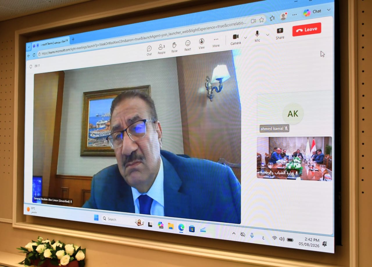 جوهر نبيل  يتابع مستجدات تنفيذ استاد النادي المصري الجديد.. ومحافظ بورسعيد يشارك عبر الفيديو كونفرانس