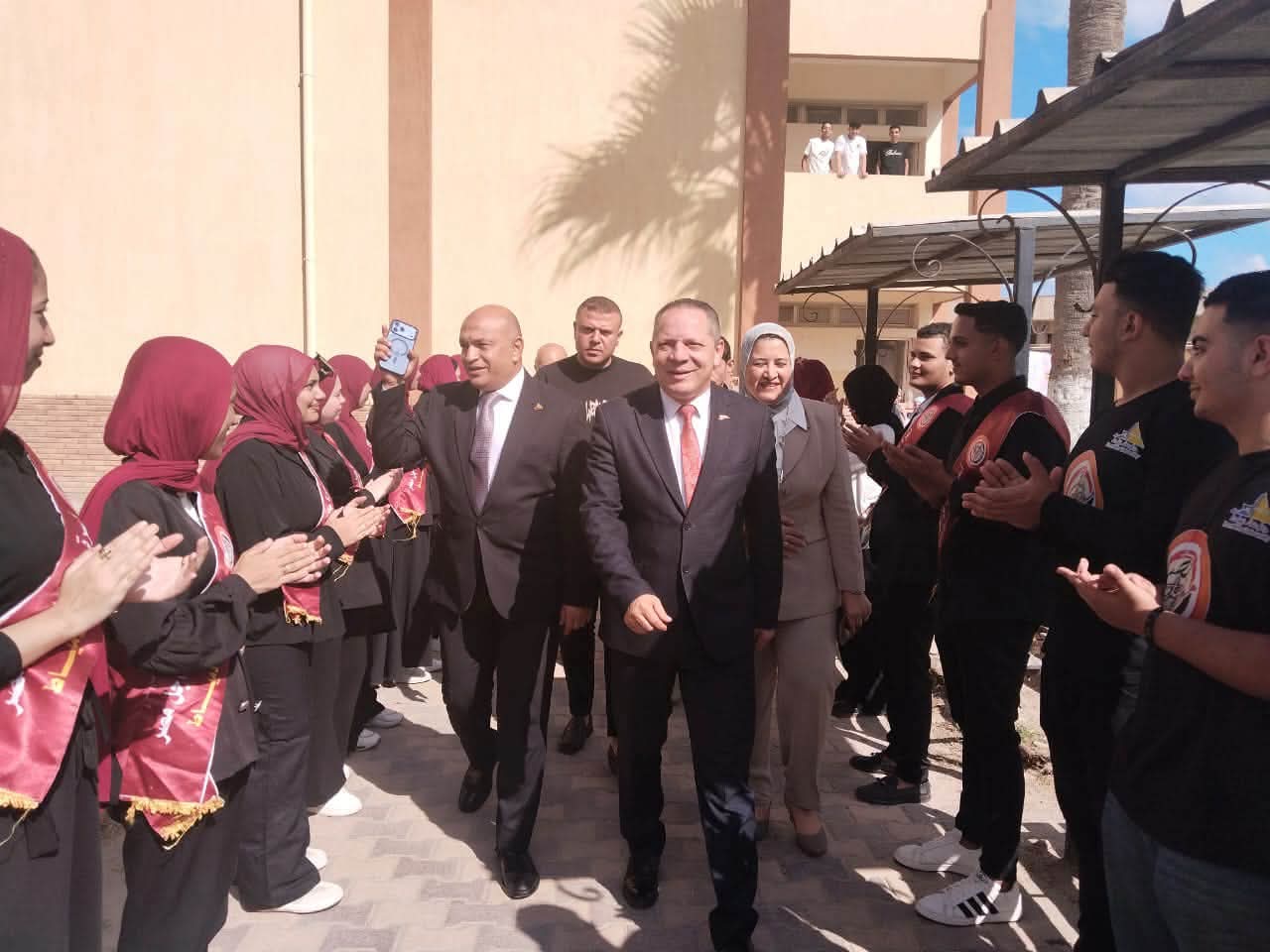ربيع يشهد حفل استقبال الطلاب الجدد بكلية التربية النوعية 4 انطلاق حفل استقبال الطلاب الجدد والقدامى بالسلام الوطني